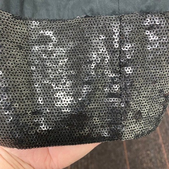 Theory Skater Flare Jolia Skirt Mixed Media Sequins, size 2 EUC - Picture 3 of 8